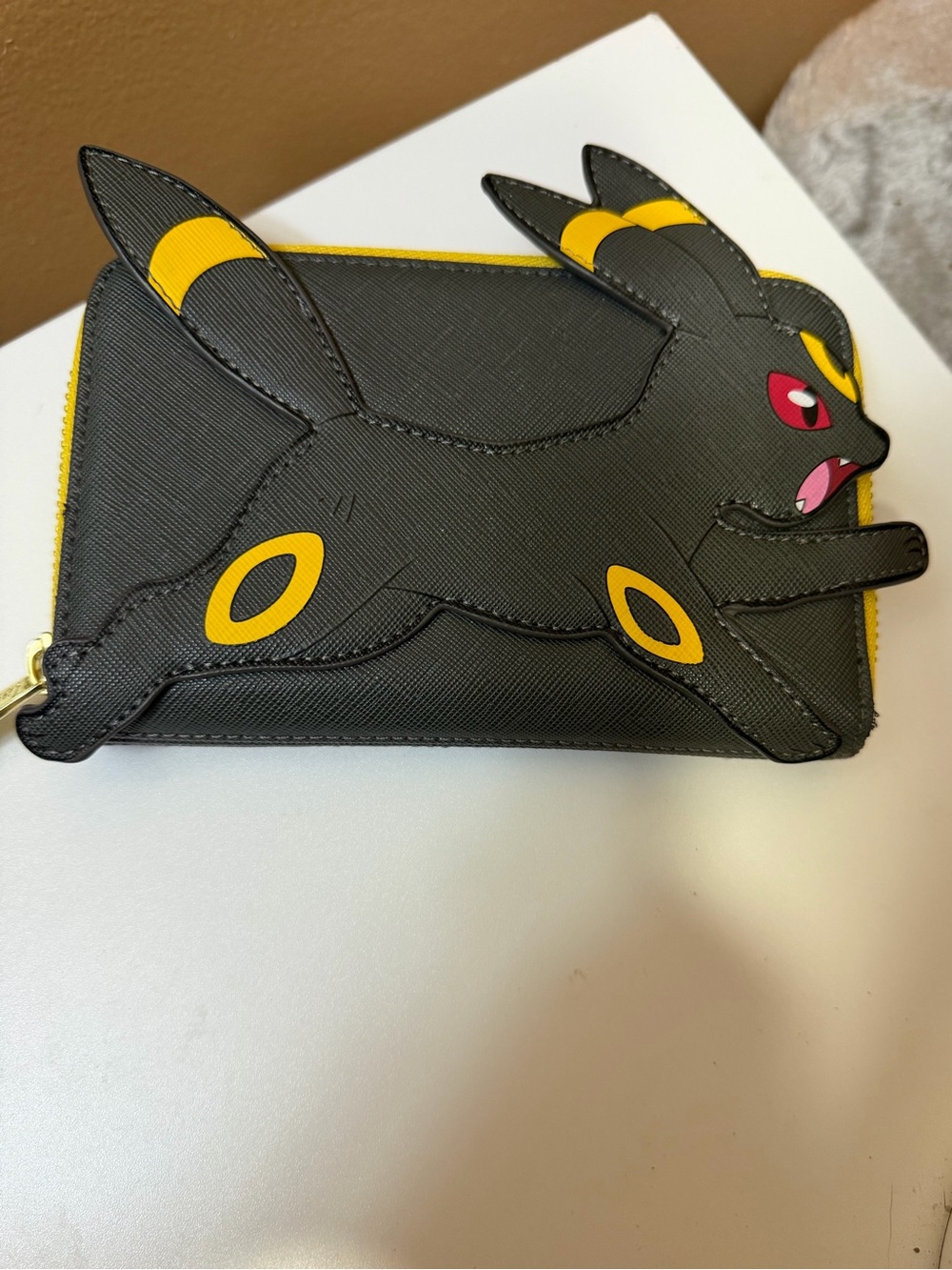 Loungefly Black and Yellow Umbreon Zip Wallet